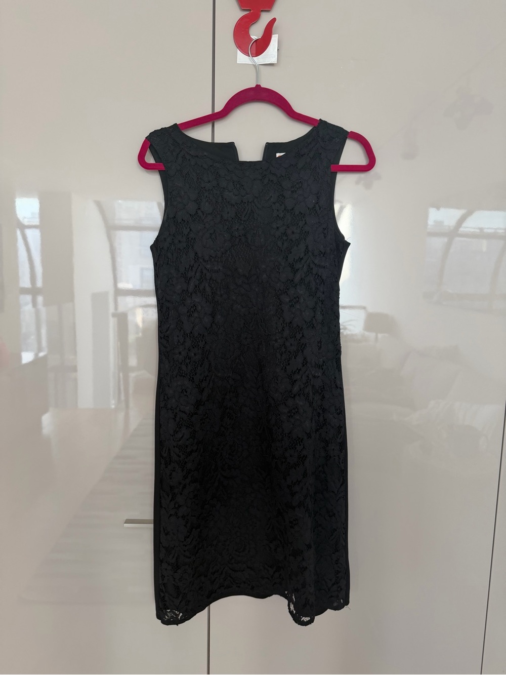 Jude Connally Black Lace Sheath Dress